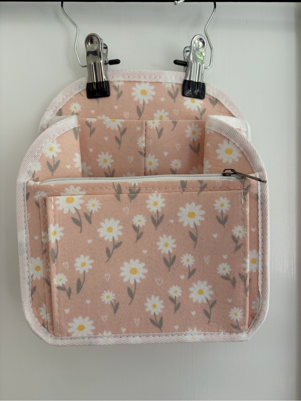 Backpack Insert Organizer Pink Floral